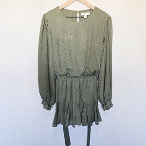 She + Sky Olive Green Jumpsuit